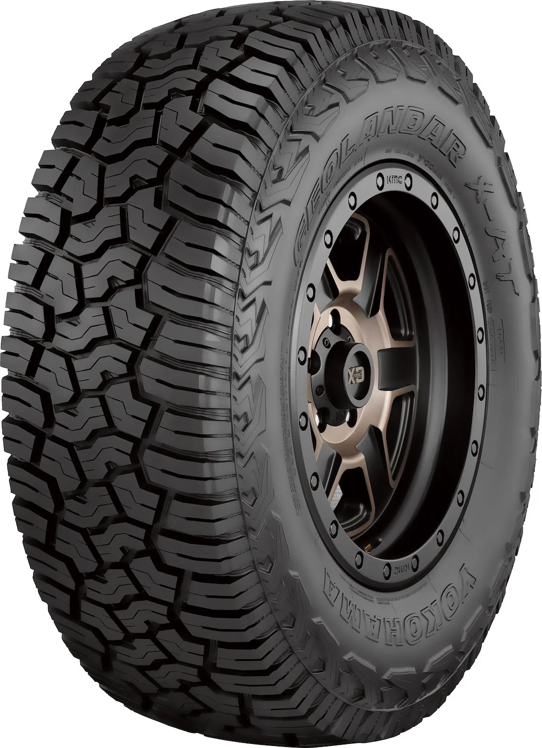 110116032 – YOKOHAMA Tire, LT285 x 55R20 All Terrain Light Truck & SUV Steel Belted Radial Raised Black Letter Tubele...
